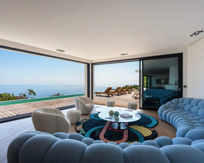 Bastia, Villa, 4 chambres, piscine, vue panoramique mer