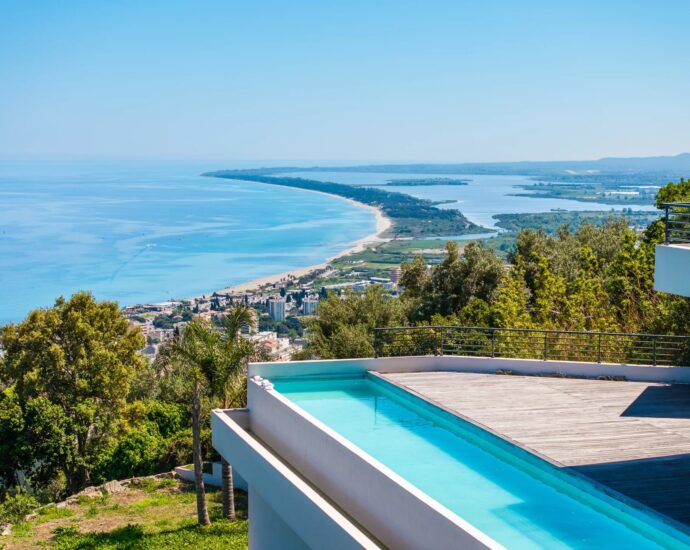 Bastia, Villa, 4 chambres, piscine, vue panoramique mer