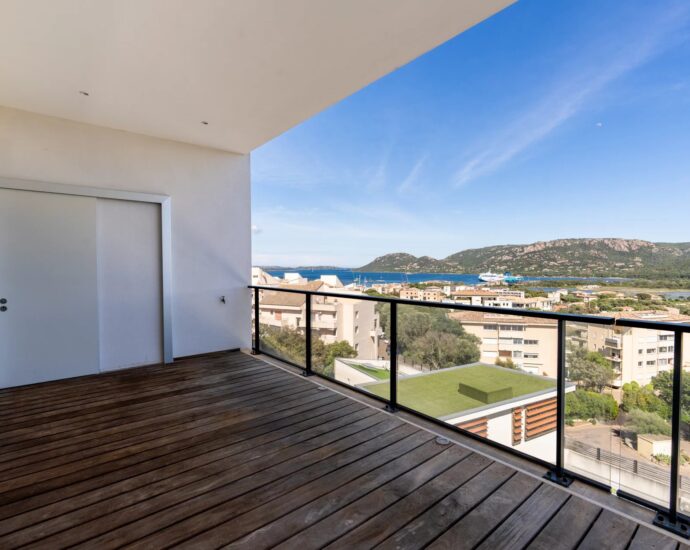 Porto-Vecchio, appartement contemporain, 3 chambres, vue mer, proche plage, piscine