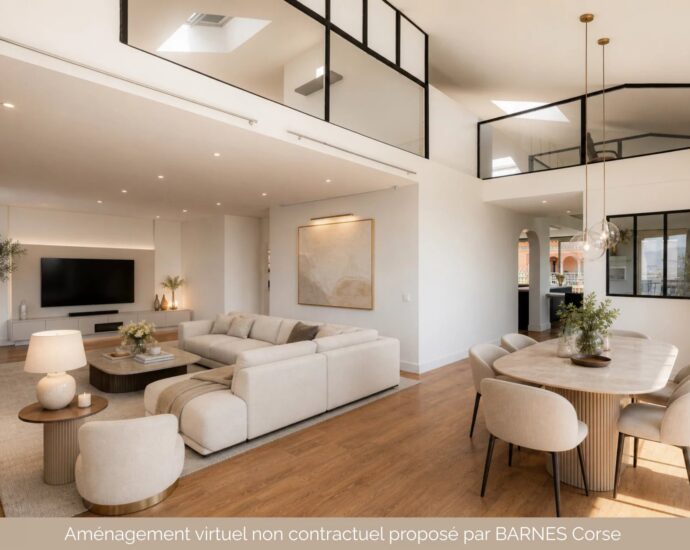 Exclusivité, Penthouse en duplex, 4 chambres, piscine, vue mer, proche plage