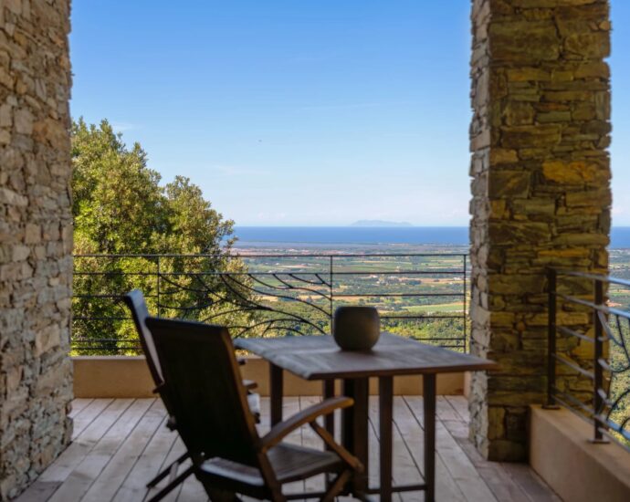 Sorbo-Ocagnano, Villa vue mer,  4 chambres, piscine, proche plage
