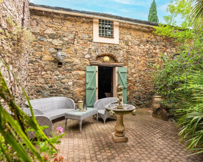Oletta, Moulin, 3 chambres, piscine, vue vallée et montagnes, proche plages