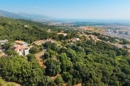 Greater Bastia, Borgo, Building Plot with Permit, Sea View, Close to Beaches and Shops