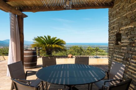 Sorbo-Ocagnano, Villa vue mer,  4 chambres, piscine, proche plage