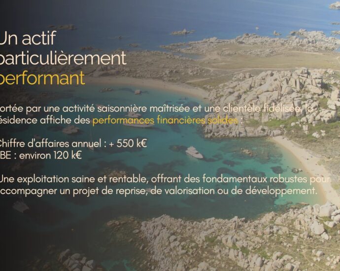 Bonifacio, Cession, Résidence hôtelière de charme, proche plage