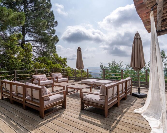 Porto-Vecchio, 3 villas, 7 chambres, piscine, vue mer et montagnes, proche plage