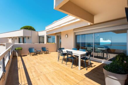 Ville-di-Pietrabugno, Penthouse, résidence pied dans l’eau, vue mer panoramique, ascenseur, 4 chambres, garage, plage à pied