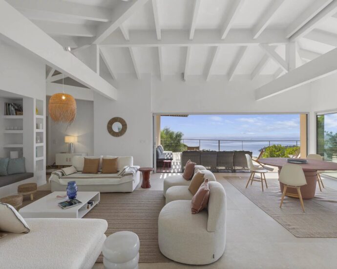 Porto-Vecchio, Palombaggia, Villa vue mer panoramique, 6 chambres, plage à pied