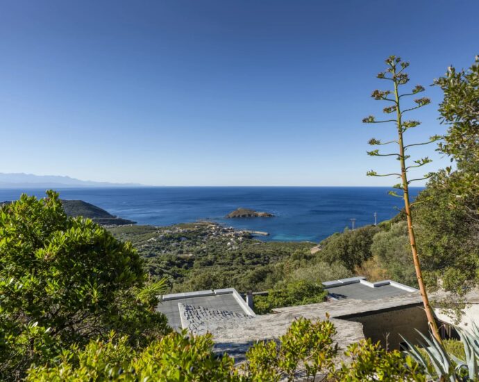 Cap Corse, Centuri, Villa vue mer, 3 chambres, patio, proche plage