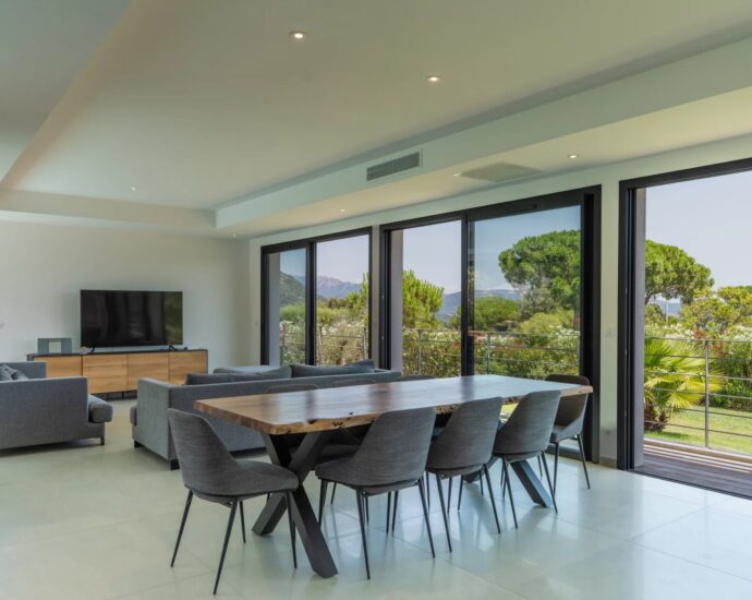 Vilatta, villa mitoyenne, 5 chambres, sans vis à vis,  vue mer, proche plage