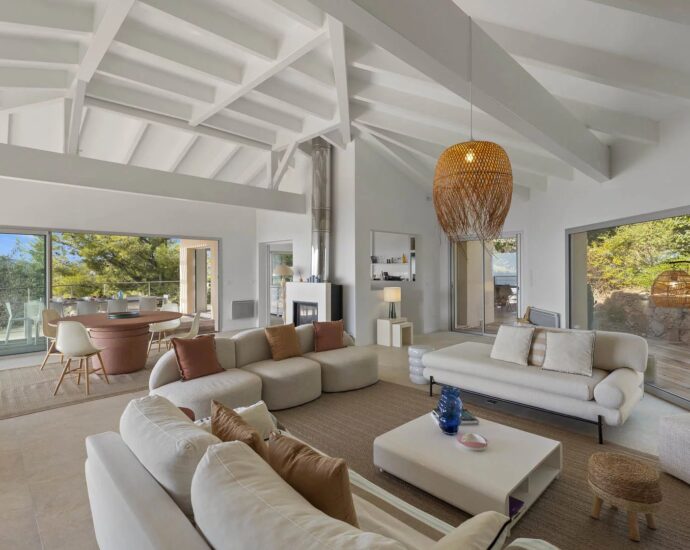 Porto-Vecchio, Palombaggia, Villa vue mer panoramique, 6 chambres, plage à pied