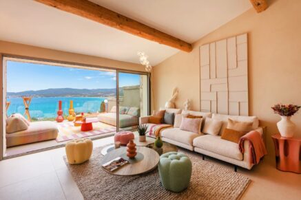 Porticcio, Rive-Sud d&rsquo;Ajaccio, Villa type bergerie, 4 Chambres, vue mer panoramique, plage à pied