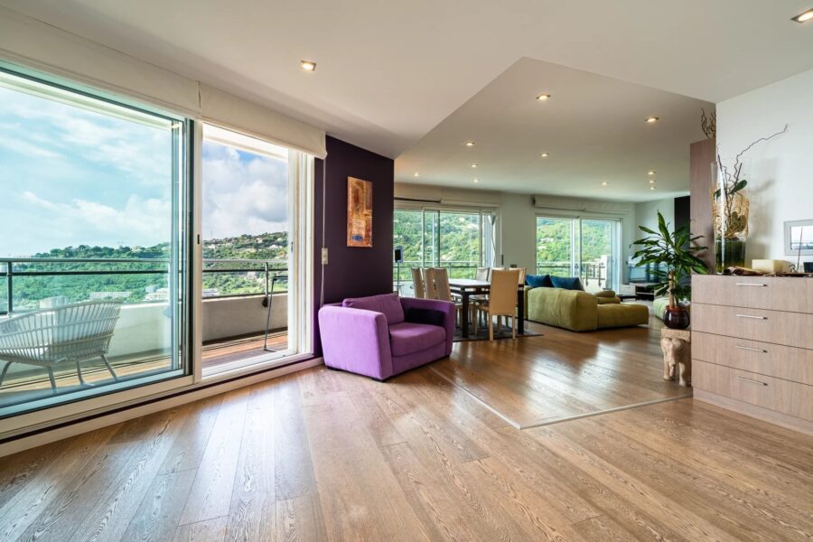 Bastia, Ville di Pietrabugno, Penthouse with Sea View, 4 Bedrooms, Pool, Near Beaches
