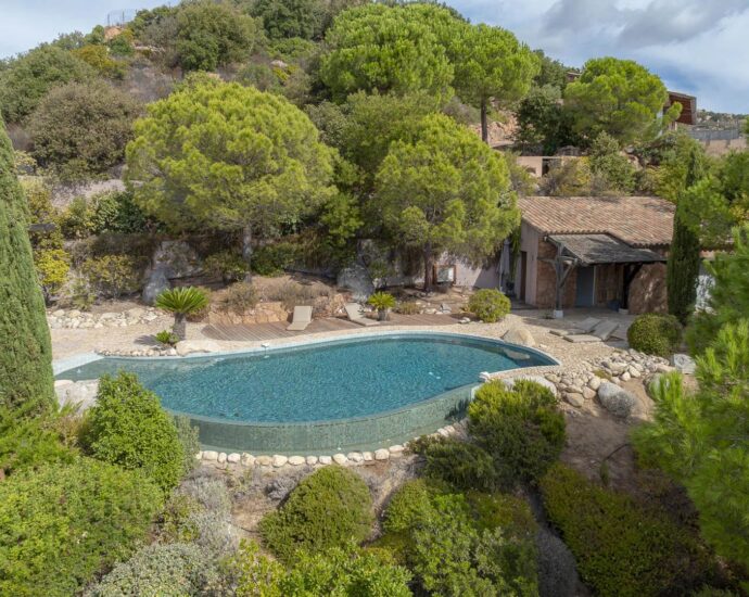 Porto-Vecchio, Palombaggia, Villa vue mer panoramique, 6 chambres, plage à pied