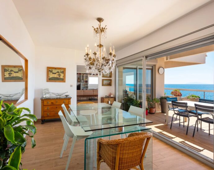 Ville-di-Pietrabugno, Penthouse, résidence pied dans l’eau, vue mer panoramique, ascenseur, 4 chambres, garage, plage à pied