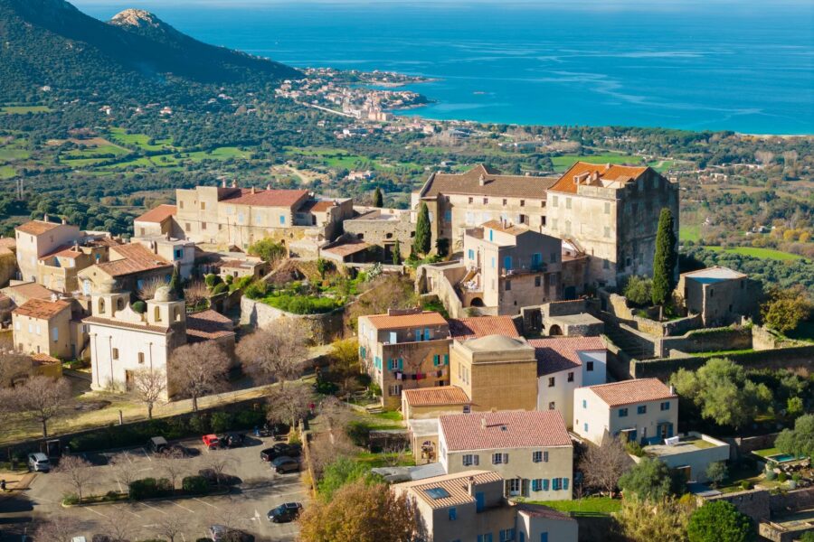 Pigna, Sant Antonino, Shepherd-style villa, 3 bedrooms, panoramic sea and mountain views
