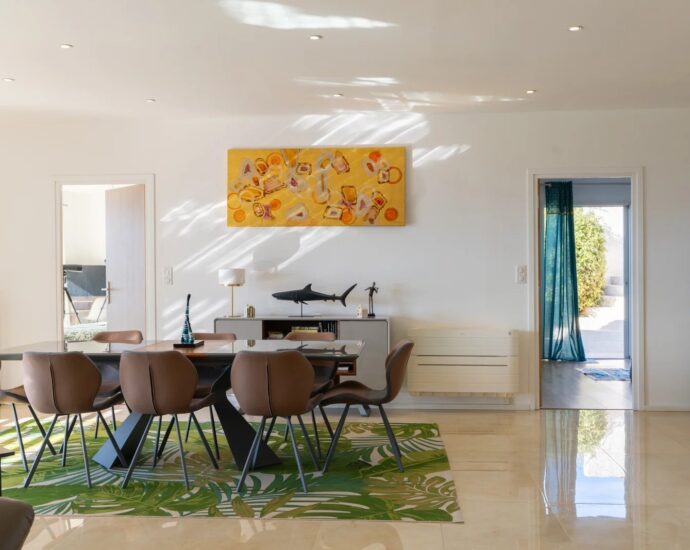 Ajaccio, Alata, Villa contemporaine avec vue mer panoramique, 5 chambres, piscine, proche Ajaccio