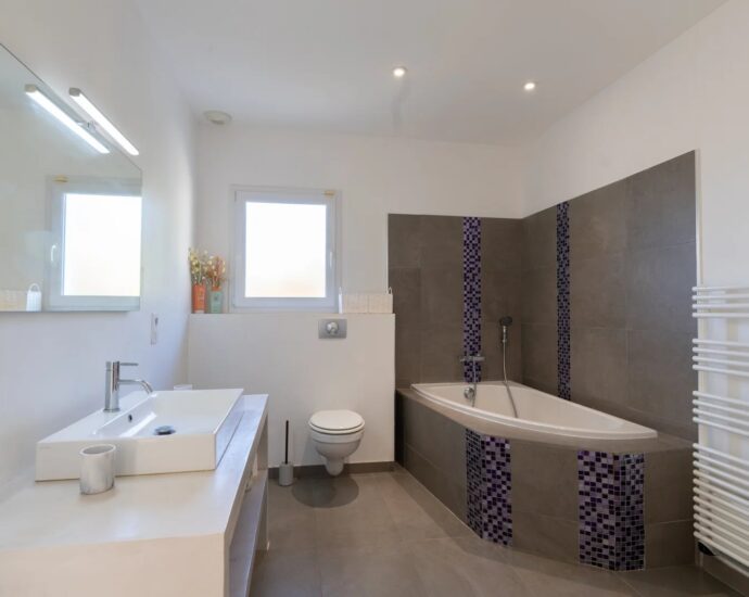 Ajaccio, Alata, Villa contemporaine avec vue mer panoramique, 5 chambres, piscine, proche Ajaccio