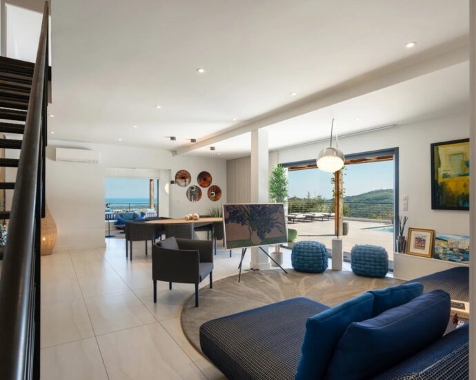 Olmeta -di-Tuda,  Villa vue mer et montagnes panoramique, 4 chambres, piscine, jacuzzi, proche plage, proche Bastia et Saint-Florent