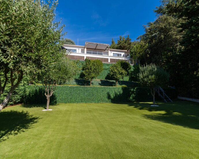 Ajaccio, Alata, Villa contemporaine avec vue mer panoramique, 5 chambres, piscine, proche Ajaccio